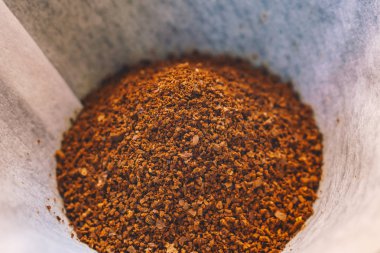 Taze çekilmiş kahve görünümünü kapat