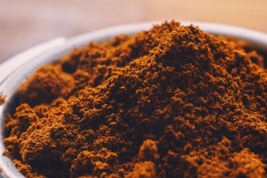 Taze çekilmiş kahve görünümünü kapat