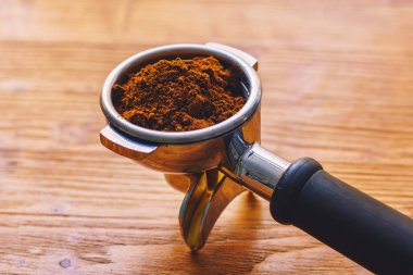 Taze çekilmiş kahve görünümünü kapat