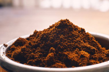 Taze çekilmiş kahve görünümünü kapat