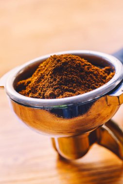 Taze çekilmiş kahve görünümünü kapat