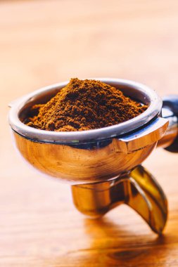 Taze çekilmiş kahve görünümünü kapat