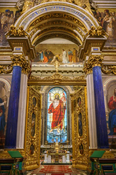 San Petersburgo Rusia Mayo 2018 Interior Catedral Isaac San Petersburgo — Foto de Stock