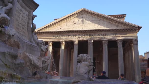 ROME, ITALIE - 18 JUIN 2019 - Panthéon en 4k — Video