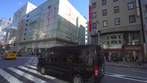 Tokio, Japan - 10. November 2019: Die belebten Straßen der Stadt. Einkaufsviertel Shibuya — Stockvideo