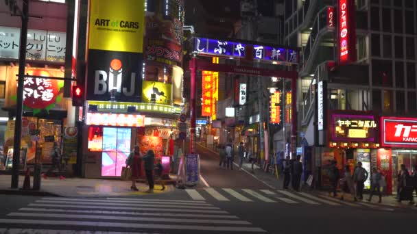 Tokyo Japan Nov 2019 Busy Shibuya Cross — стокове відео