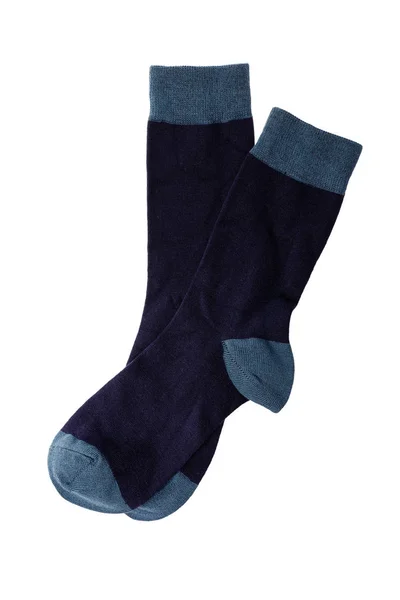 Nové Krásné Barevné Legrační Bavlněné Pánské Ponožky Izolované Bílém Pozadí — Stock fotografie