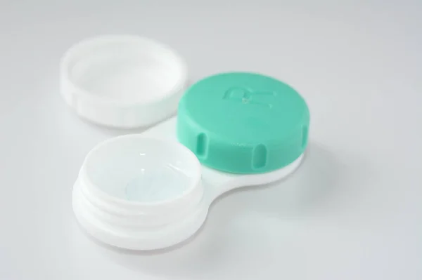 Container Soft Contact Lenses Lens Light Background — ストック写真