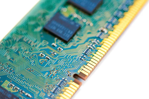 Sistema Memoria Principal Memoria Acceso Aleatorio Detalle Computadora Primer Plano — Foto de Stock