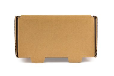 beyaz arkaplanda izole edilmiş karton kutular, dağıtım konsepti, maket uzayı kopyala