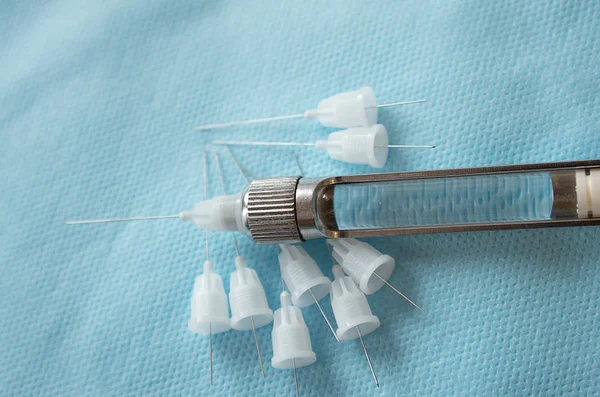 Carpool Syringe Local Dental Anesthesia Disposable Needles — ストック写真