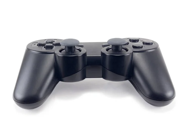 ゲームジョイスティック ワイヤレスコントローラー ゲームパッド 白い背景に隔離されたゲームコンソール — ストック写真