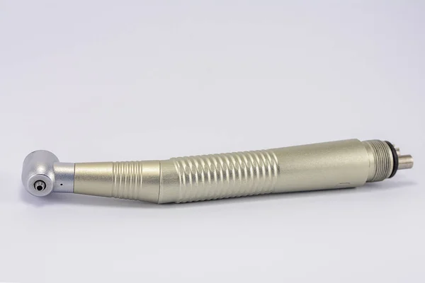 Dentalturbinenspitze Handstück Isoliert Auf Weißem Hintergrund — Stockfoto