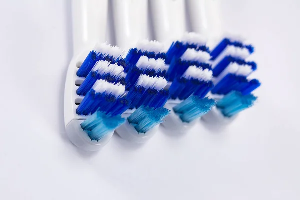 Electric Toothbrush Heads Isolated White Background — Stock Photo, Image