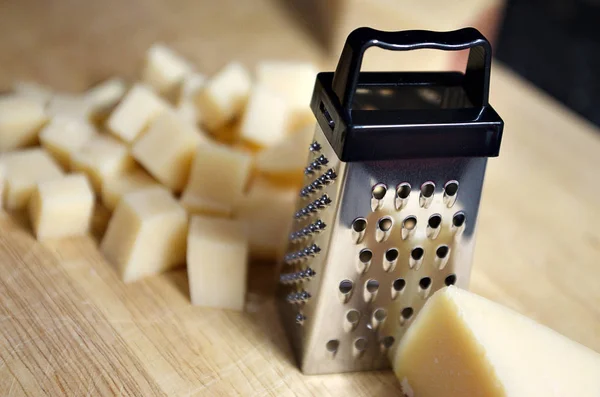 Small Grater Parmesan Cheese Grater Food — Stock Photo, Image