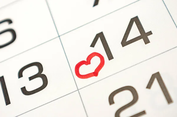 mark on the calendar February 14, Valentine's day, love, relationship