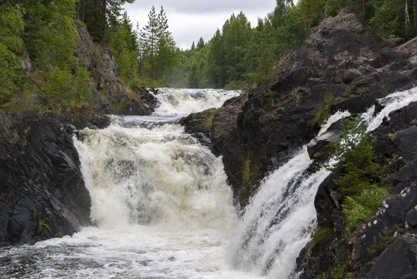 Montagne Rapide Rivière Bouillonnante Débit Rivière — Photo