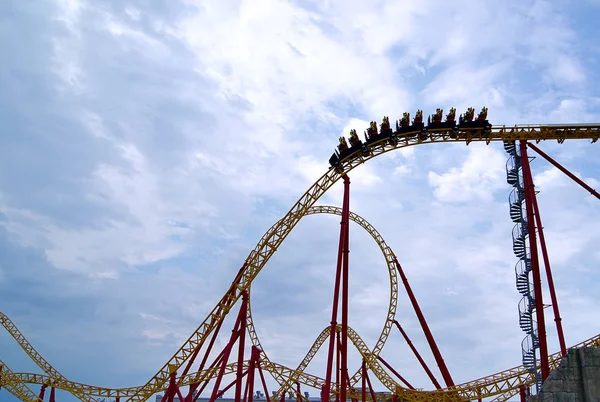 Roller Coaster Big High Rides — Stock Photo, Image
