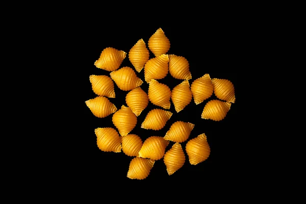 Těstoviny Nepřipravené Syrové Conchiglie Tuhé Skořápky Pšenice Tvrdé Ručně Vyráběné — Stock fotografie
