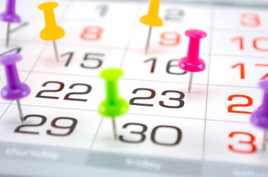 pin on calendar on last date of month, end of month, reports, end of work, deadline clipart