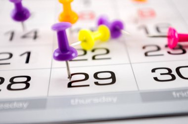 Takvimde ayın son tarihi, ay sonu, raporlar, iş bitimi, son teslim tarihi