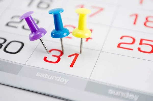 Pin Auf Kalender Letzten Tag Des Monats Monatsende Berichte Feierabend — Stockfoto