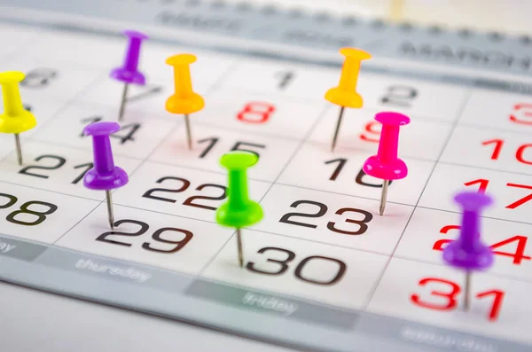 Kalender Laatste Dag Van Maand Eind Van Maand Verslagen Einde — Stockfoto