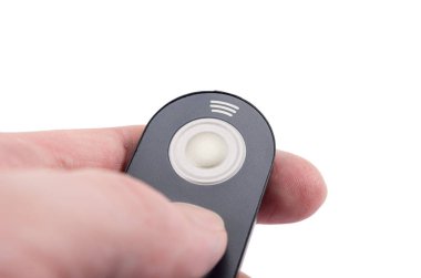 Uzaktan kumanda beyaz arkaplanda izole