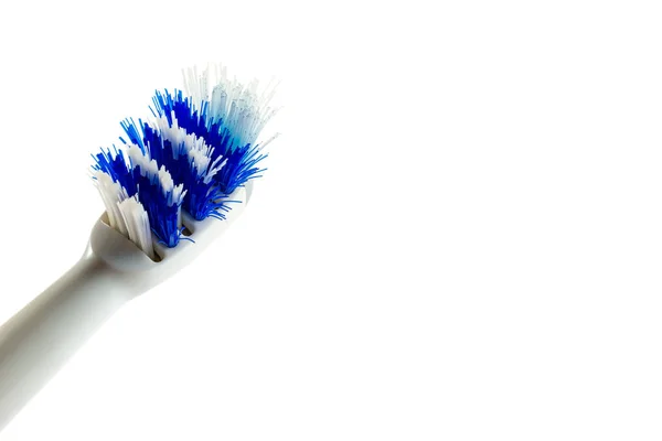 Old Bad Toothbrush Concept Changing Toothbrush Once Month Hygiene Oral — Stock Photo, Image