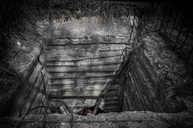 dangerous abandoned well, collapse, danger to life