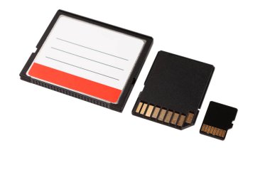 dijital aygıtlardaki veri depolama için kompakt flash disk mikro Sd ve Sd kartı, farklı boyutlardaki hafıza kartları ve farklı aygıtlar için
