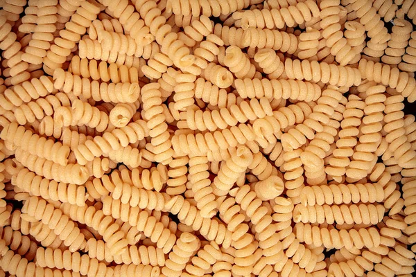 Makaron Loków Pszenicy Durum Fusilli Cavatappi Nieprzygotowany Surowy Makaron Cellentani — Zdjęcie stockowe