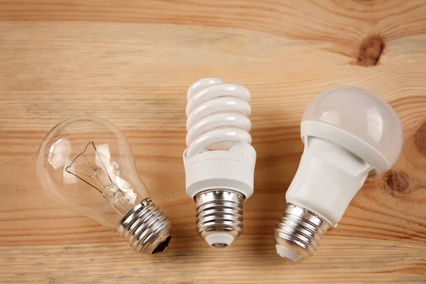 Generations Light Bulbs Incandescent Halogen Bulbs Led Bulbs Modern Energy — 스톡 사진