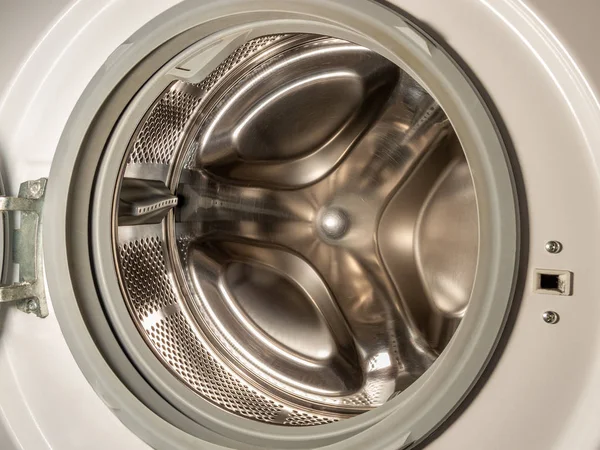 Drum Washing Machine Closeup — Stock Photo, Image