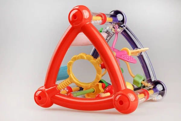 Розумна Освітня Іграшка Маленьких Дітей Багатофункціональна Іграшка Різними Рухомими Частинами — стокове фото