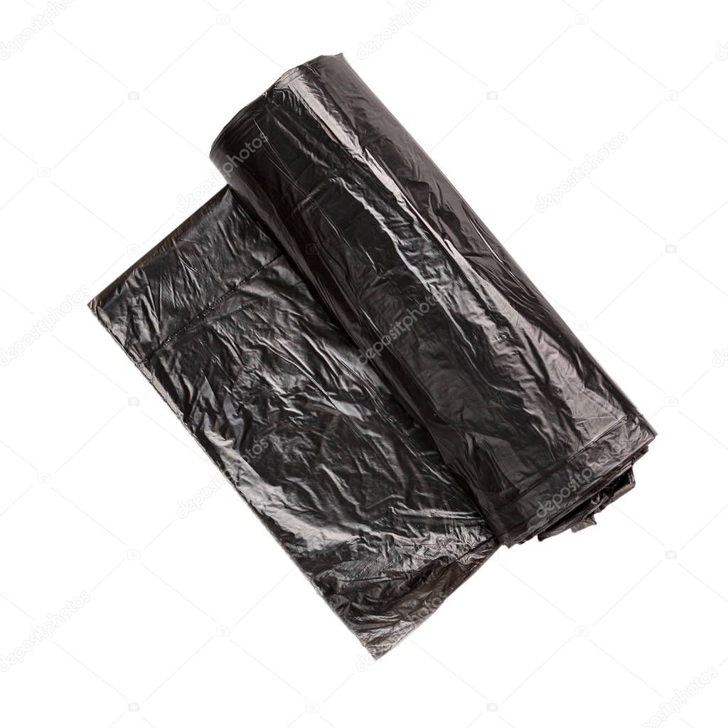 roll of plastic garbage bags, sorting and recycling of household waste, biodegradable plastic bags