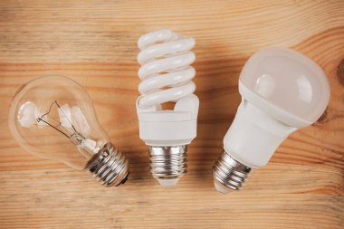 generations of light bulbs from incandescent and halogen bulbs to led bulbs, modern energy-saving technologies and environmental protection