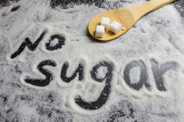 the inscription of sugar-free sugar, caries prevention, dental health care, causes of carious lesions, diabetes, obesity, no sugar