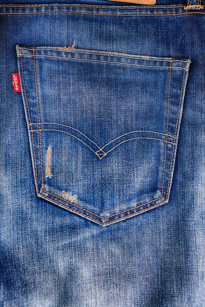 2019 Нижний Новгород Россия Джинсы Марки Stripe Levi Strauss Американская — стоковое фото