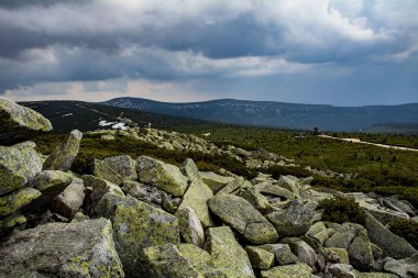 Yaz aylarında yüksek dağlar peyzaj