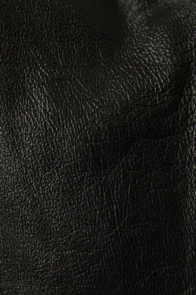 Textura Couro Preto Para Fundo — Fotografia de Stock