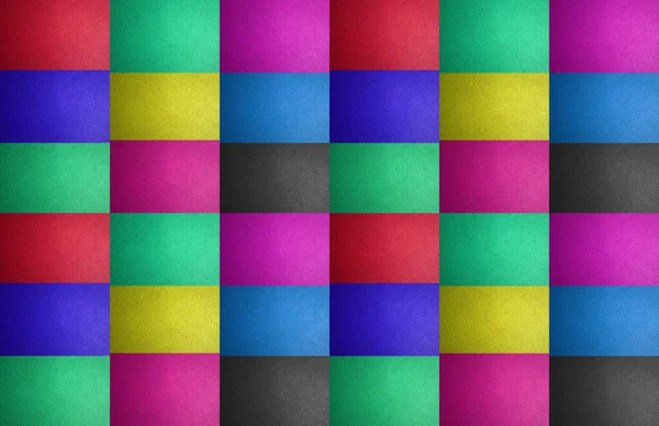 Deri Dokuya Sahip Dikdörtgen Şekillerin Parlak Renkli Geometrik Soyutlaması — Stok fotoğraf