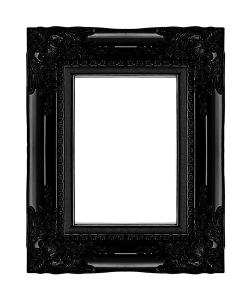 Antieke grijze frame geïsoleerd op een witte achtergrond, uitknippad — Stockfoto
