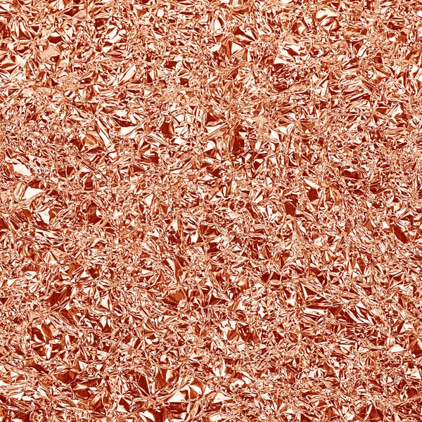 Shiny foil texture for background and shadow. Rose gold color. — Stock Photo, Image