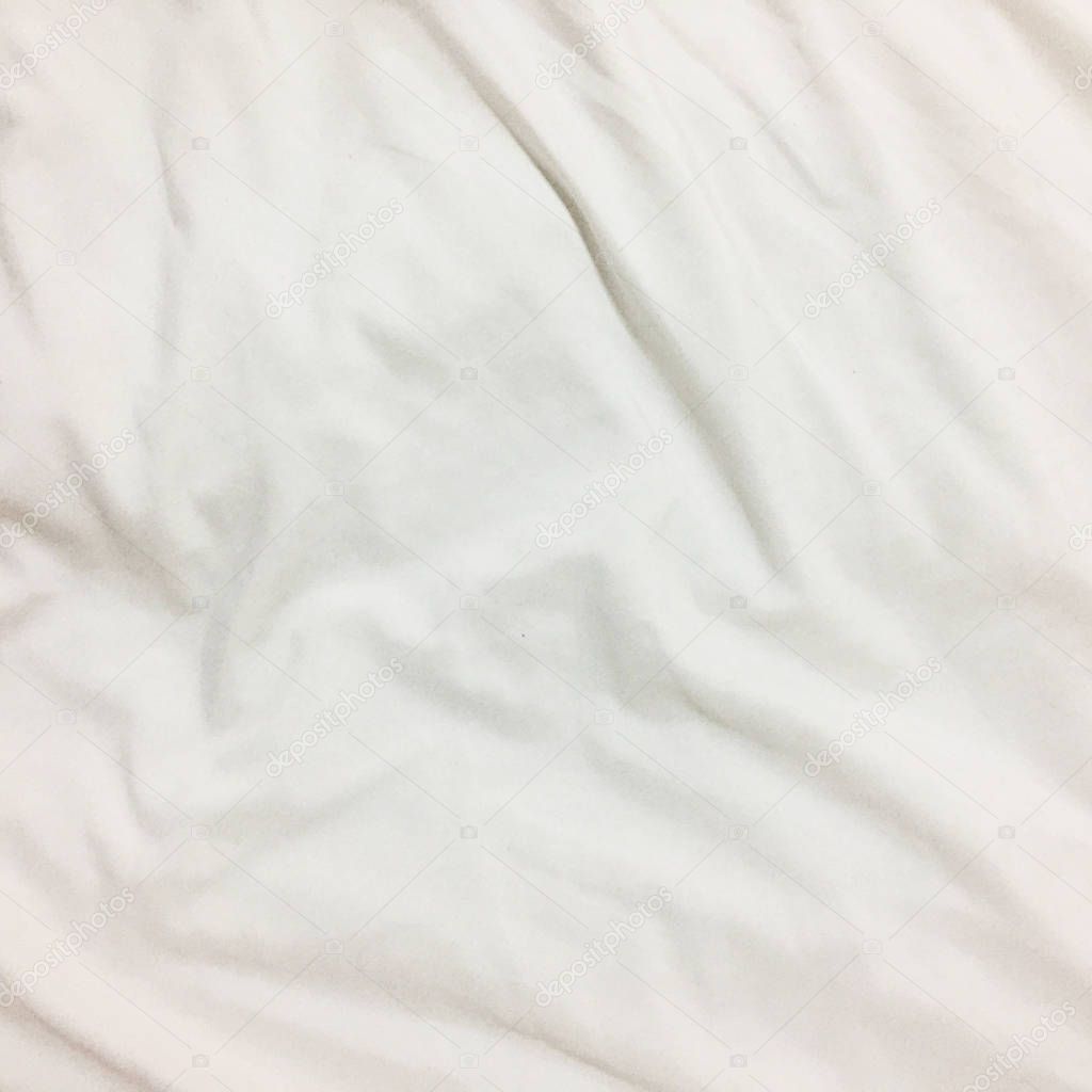 Close up of bedding sheets with copy-space