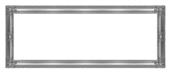 Cornice grigio antico isolato su sfondo bianco, percorso di ritaglio — Foto Stock