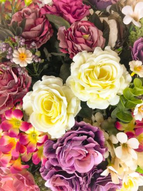 Yapay gül çiçek arka plan