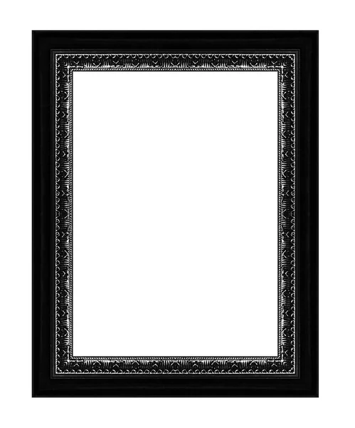 Antieke zwart frame geïsoleerd op een witte achtergrond, uitknippad — Stockfoto