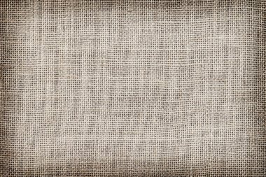 Kahverengi çul doku ya da arka plan ve boş yer