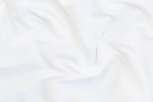 Närbild av vita sängkläder lakan och kopia-utrymme. — Stockfoto